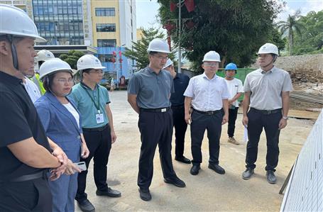 武曉輝到冶建第五分公司項目調(diào)研指導(dǎo)工作